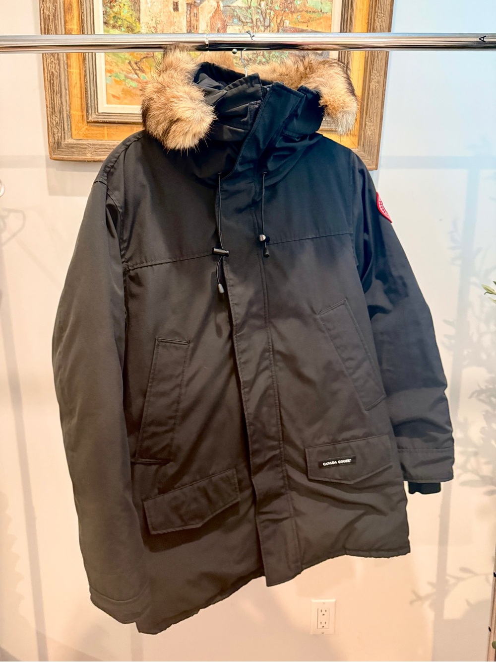 Canada Goose Langford Parka in black, Men’s Size Large